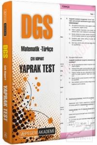 DGS Çek Kopar Yaprak Test