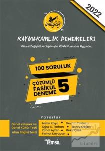 İmtiyaz Kaymakamlık Denemeleri Çözümlü 5 Fasikül Deneme