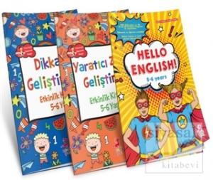 5-6 Yaş Çocuklar İçin Etkinlik Serisi Set (3 Kitap Takım)