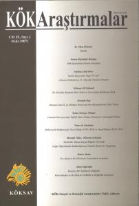 Kök Araştırmalar: Kök Sosyal ve Stratejik Araştırmalar Dergisi