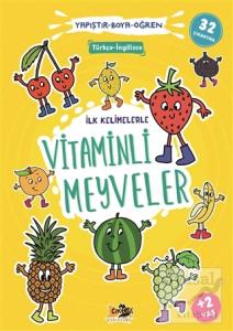 İlk Kelimelerle Vitaminli Meyveler - Yapıştır-Boya-Öğren