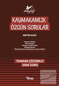 İmtiyaz Kaymakamlık Özgün Sorular