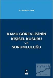 Kamu Görevlisinin Kişisel Kusuru ve Sorumluluğu