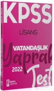 KPSS Vatandaşlık Yaprak Test