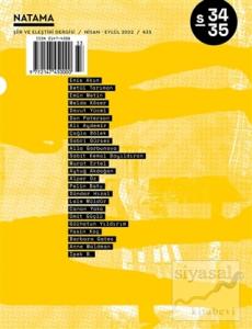 Natama Şiir ve Eleştiri Dergisi Sayı: 34-35 Nisan – Eylül 2022