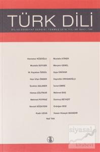 Türk Dili Dergisi Ağustos 2018 Yıl: 68 Sayı: 799