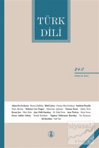 Türk Dili Dergisi Sayı: 840 Aralık 2021