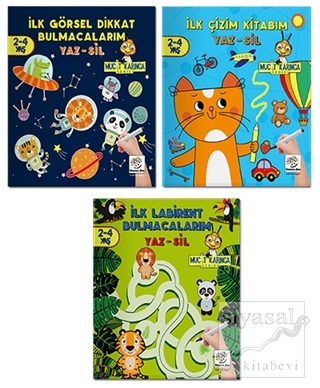 2-4 Yaş Evde Etkinlik Seti - Mucit Karınca Serisi YAZ-SİL Kitaplar 2. Seri