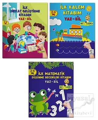 2-4 Yaş Evde Etkinlik Seti - Mucit Karınca Serisi YAZ-SİL Kitaplar Kol