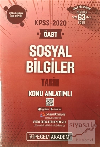 2020 KPSS ÖABT Sosyal Bilgiler Tarih Video Destekli Konu Anlatımlı