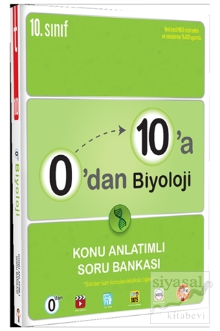 2021 10.Sınıf 0'dan 10'a Biyoloji Konu Anlatımlı Soru Bankası