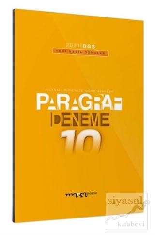 2021 DGS Paragraf Yeni Nesil 10 Deneme