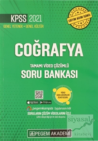 2021 KPSS Coğrafya Genel Kültür Genel Yetenek Soru Bankası