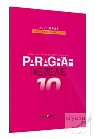 2021 KPSS Paragraf Yeni Nesil 10 Deneme