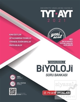 2021 TYT-AYT Tamamı Çözümlü Biyoloji Soru Bankası