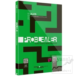 2022 ALES Problemler Konu Özetli Yeni Nesil Soru Bankası Tamamı Video Çözümlü