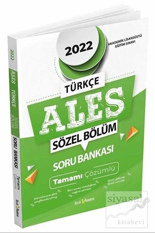 ALES Sözel Soru Bankası Tamamı Çözümlü