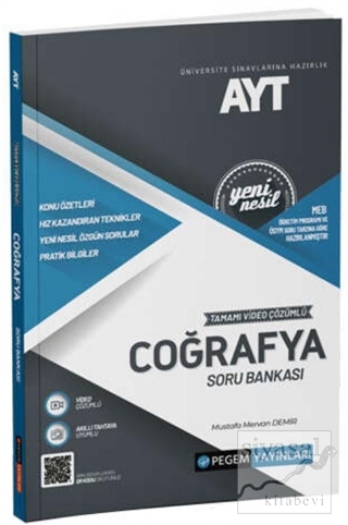 AYT Coğrafya Tamamı Video Çözümlü Soru Bankası