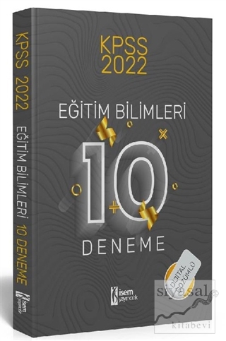 2022 KPSS Eğitim Bilimleri Dijital Çözümlü 10 Deneme Kolektif