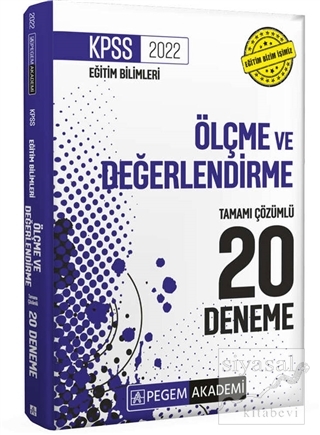 KPSS Eğitim Bilimleri Ölçme ve Değerlendirme Tamamı Çözümlü 20 Deneme