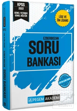 KPSS Genel Yetenek Genel Kültür Lise ve Ön Lisans Ezberbozan Soru Bankası