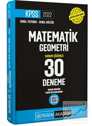 2022 KPSS Genel Yetenek Genel Kültür Matematik - Geometri 30 Deneme Ko