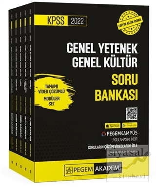 KPSS Genel Yetenek Genel Kültür Tamamı Video Çözümlü Soru Bankası Modüler Set (5 Kitap Takım)