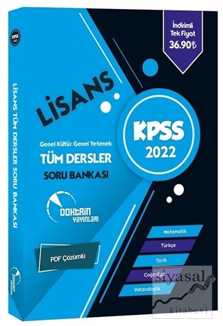 2022 KPSS Genel Yetenek Genel Kültür Tüm Dersler Soru Bankası