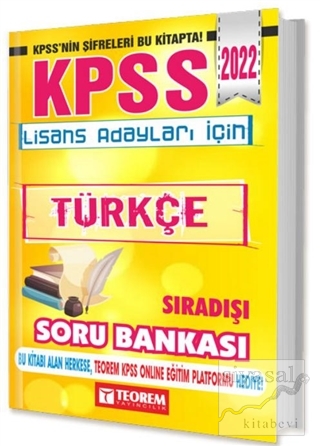 2022 KPSS Lisans Türkçe Sıradışı Soru Bankası Kolektif