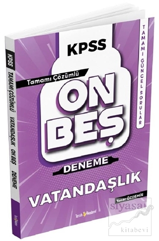 KPSS Vatandaşlık Tamamı Çözümlü 15 Deneme
