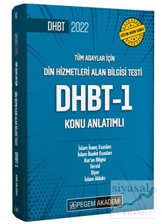 Tüm Adaylar İçin Din Hizmetleri Alan Bilgisi Testi DHBT-1 Konu Anlatımlı