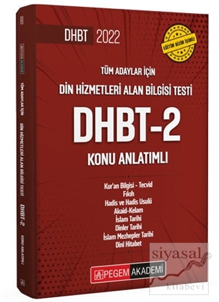 Tüm Adaylar İçin Din Hizmetleri Alan Bilgisi Testi DHBT-2 Konu Anlatımlı