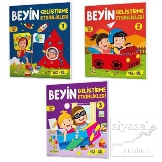 3-6 Yaş Beyin Geliştirme Etkinlikleri YAZ-SİL Kitaplar