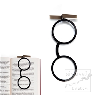 3D Ayraç Harry Potter Gözlük Altın Sarısı Siyah