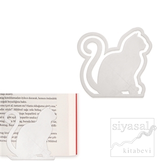 3D Ayraç Kedicik Beyaz