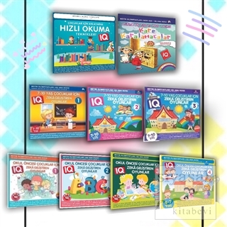 4-10 Yaş ve Üstü Çocuklar İçin Zeka Geliştiren Oyunlar (9 Kitap Takım)