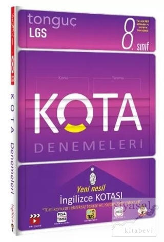 8. Sınıf KOTA Konu Taramaları İngilizce Kotası