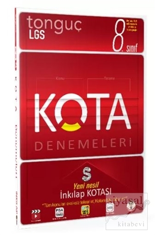 8. Sınıf KOTA Konu Taramaları İnkılap Kotası
