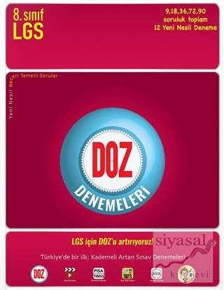 8.Sınıf LGS Doz Denemeleri Tonguç Akademi Kolektif