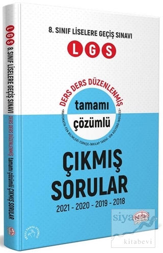 8. Sınıf LGS Tamamı Çözümlü Çıkmış Sorular