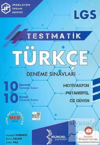 8. Sınıf LGS Testmatik Türkçe Deneme Sınavları Kolektif