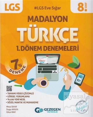 8. Sınıf Madalyon Türkçe LGS 1. Dönem 7'li Denemeleri