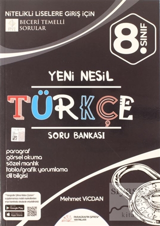 8.Sınıf Yeni Nesil Türkçe Soru Bankası Mehmet Vicdan