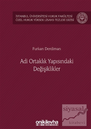 Adi Ortaklık Yapısındaki Değişiklikler (Ciltli)