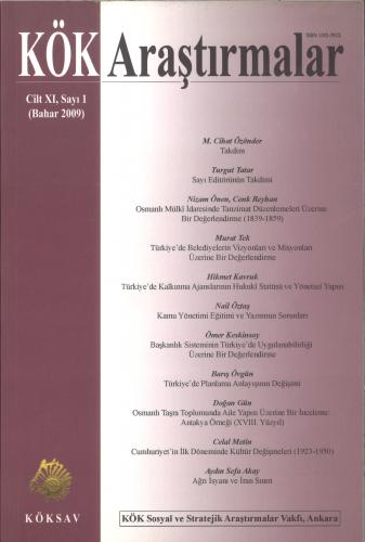 Kök Araştırmalar: Kök Sosyal ve Stratejik Araştırmalar Dergisi Kolekti