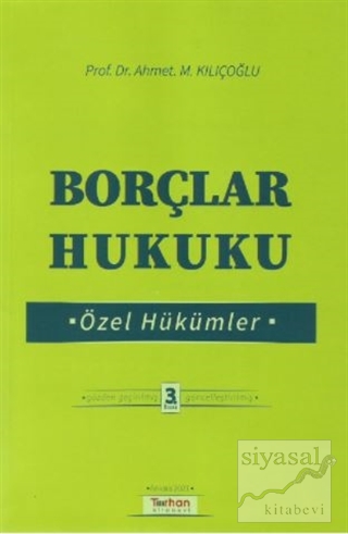 Borçlar Hukuku Özel Hükümler