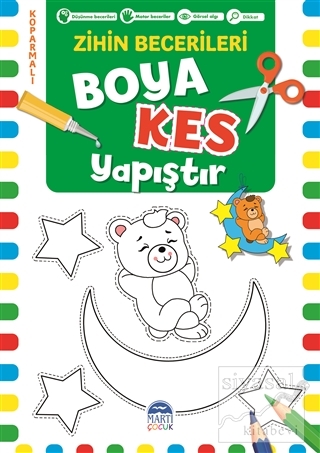 Boya Kes Yapıştır - Zihin Becerileri 6 Yaş Kolektif