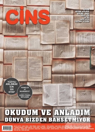 Cins Aylık Kültür Dergisi Sayı: 72 Eylül 2021