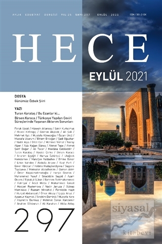 Hece Aylık Edebiyat Dergisi Sayı: 297 Eylül 2021