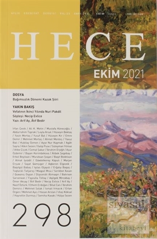Hece Edebiyat Dergisi Sayı: 298 Ekim 2021